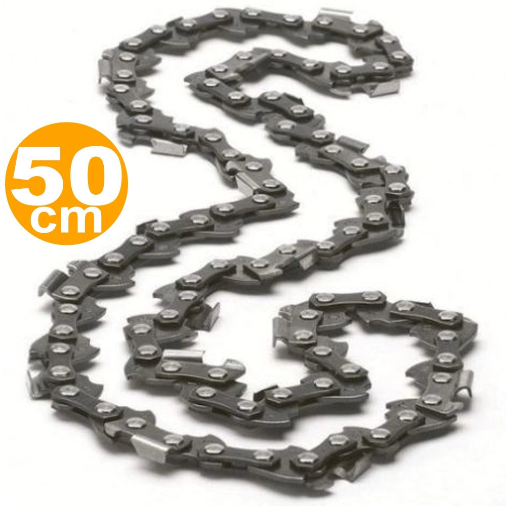 Trade Shop - Catena Ricambio Per Barra Lama 50cm 76 Maglie A Punta Accessori X Motosega 50cc -