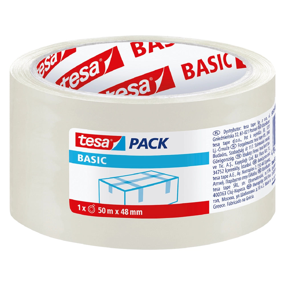 36pz nastro per imballaggio 'basic pp' 58572 mm 48 x mt. 50 trasparente cod:ferx.9002660nlm