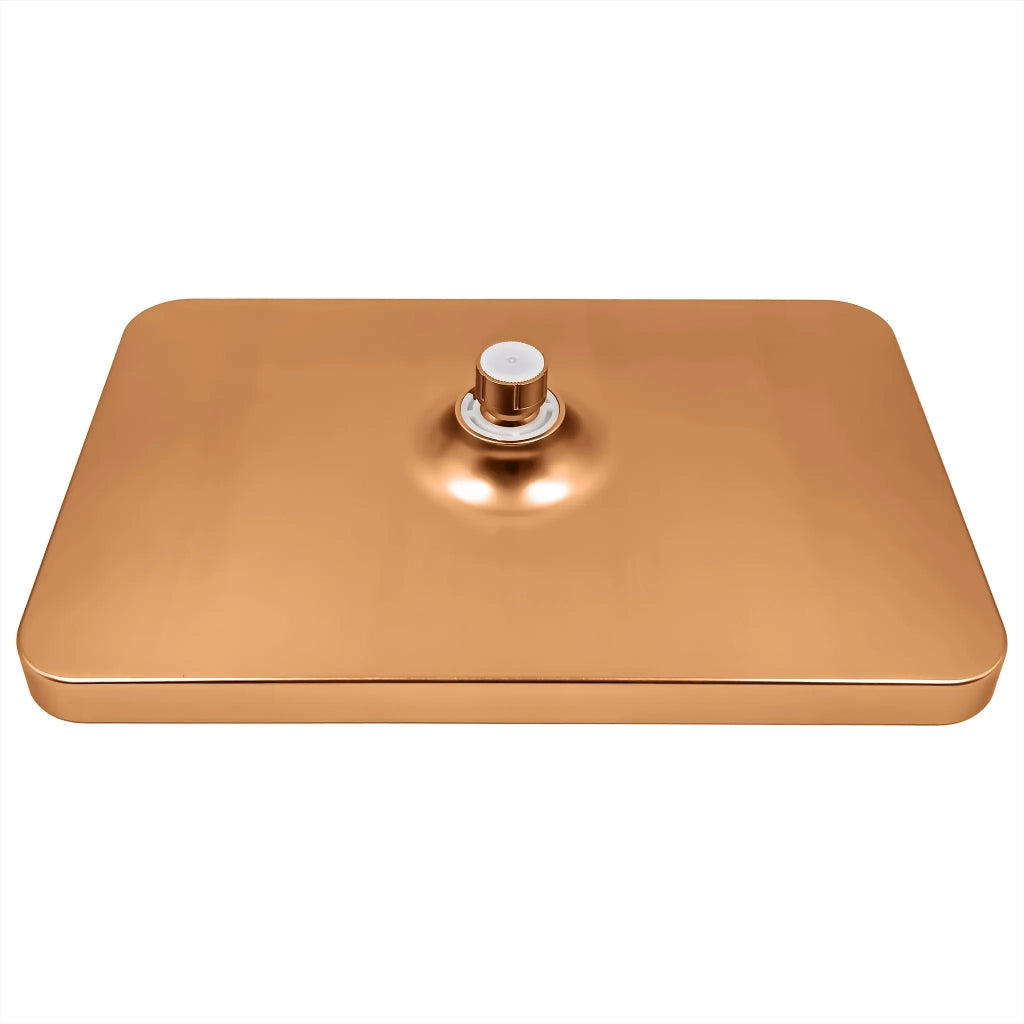 Soffione Doccia Rettangolare Rea Js-032 Brushed Copper