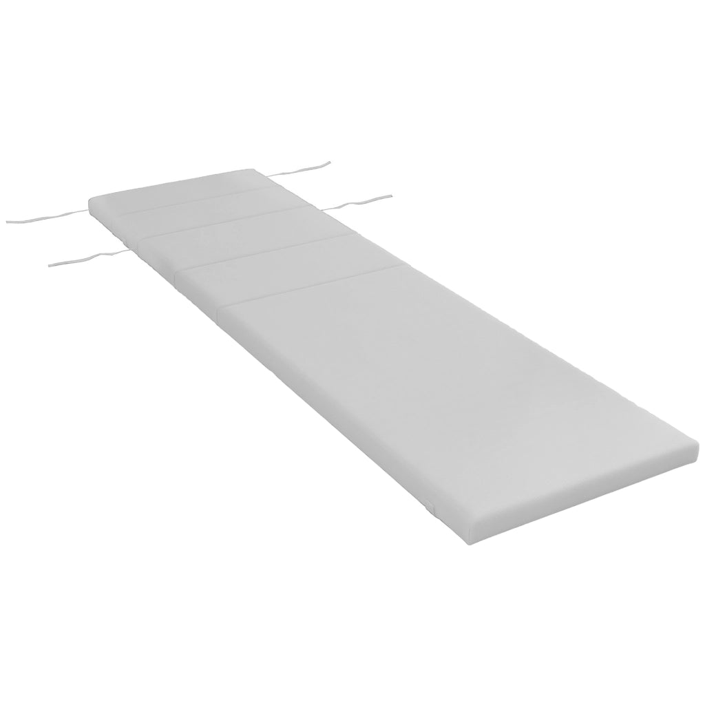 Cuscino per Lettino Prendisole ¨C Xylo ¨C Tessuto Grigio Chiaro con Lacci