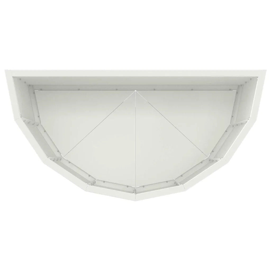 Fioriera | Cassetta per fiori | Vaso Bianco 60 x 30 x 50 cm Acciaio
