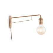 Lampada Da Parete Triumph Ap1 Ottone Ideal-Lux