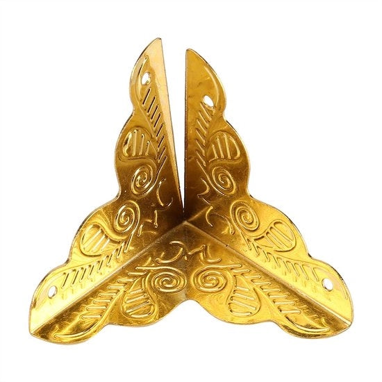 Protezioni angolari 12 pezzi - Decorative Protezioni angolari - Protezioni angolari in acciaio - Stile antico - Sostenibilità - Protezione e decorazione - Protezione angolare