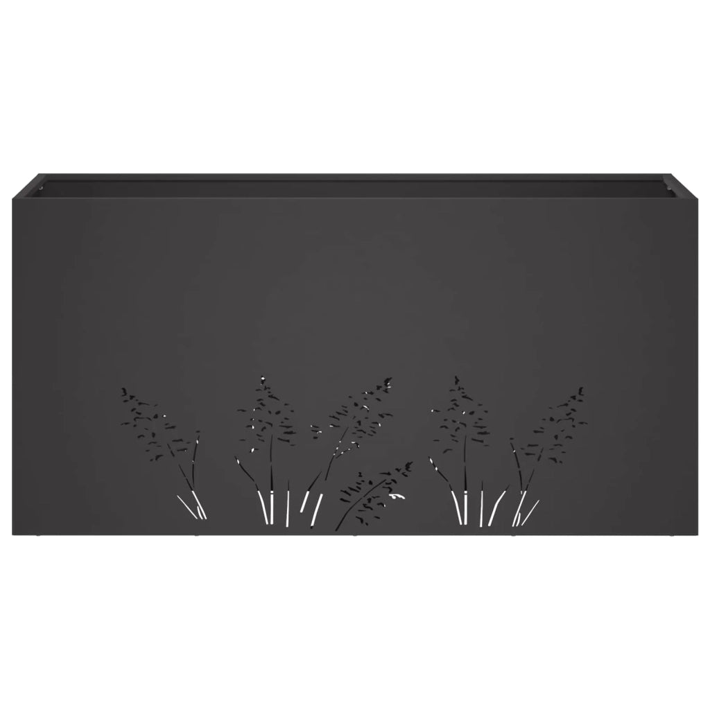 Vaso da giardino Nero 100 x 30 x 49 cm 8005862