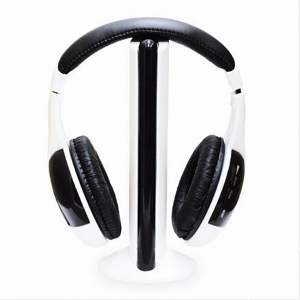 Trade Shop - Cuffie Wifi Wireless Per Tv Pc Mp3 Senza Fili Con Radio Fm Musica Stereo Maxtech Cu-wi001 -