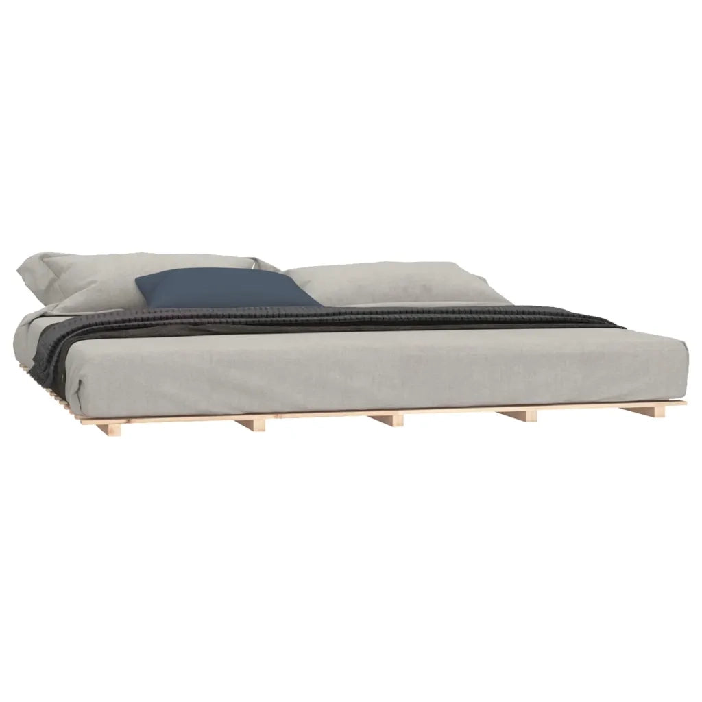 Giroletto senza Materasso-Struttura Letto 160x200 cm in Legno Massello di Pino 936322