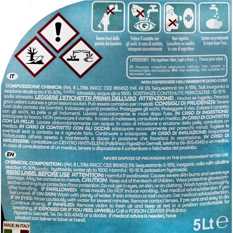MAURY'S PROFESSIONAL 5LT DETERSIVO LAVASTOVIGLIE INDUSTRIALE