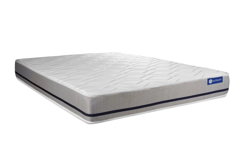 Pacchetto letto completo - Materasso 200x200cm + Box spring con doghe (kit) + 2 cuscini + Piumino - Actiflex Soft