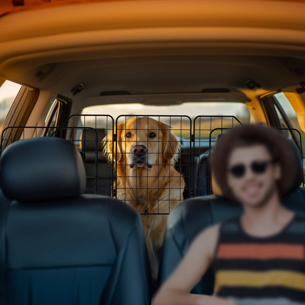 Divisorio Auto per Cani ¨C Minimal ¨C Nero, 93-150x42cm