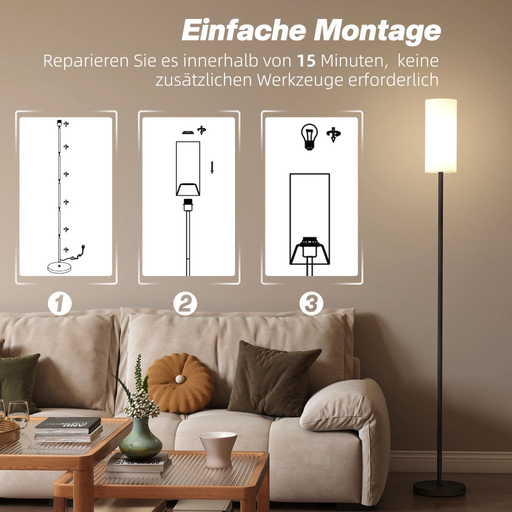 Lampada da terra ¨C Minimal ¨C bianco