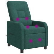 Poltrona Massaggiante Verde Scuro Tessuto 42035038