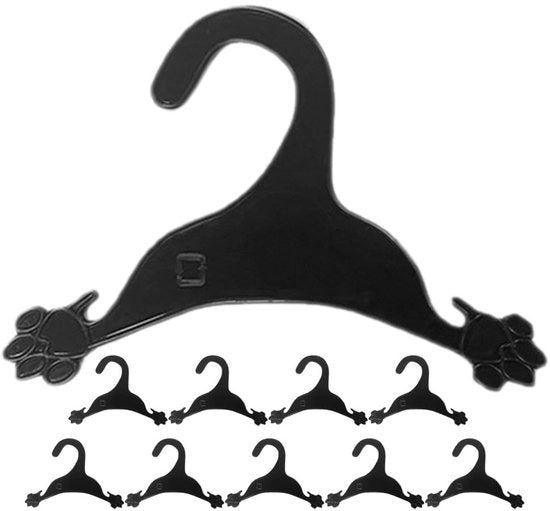 Mini appoggio per animali domestici - 10 pezzi - Nero
