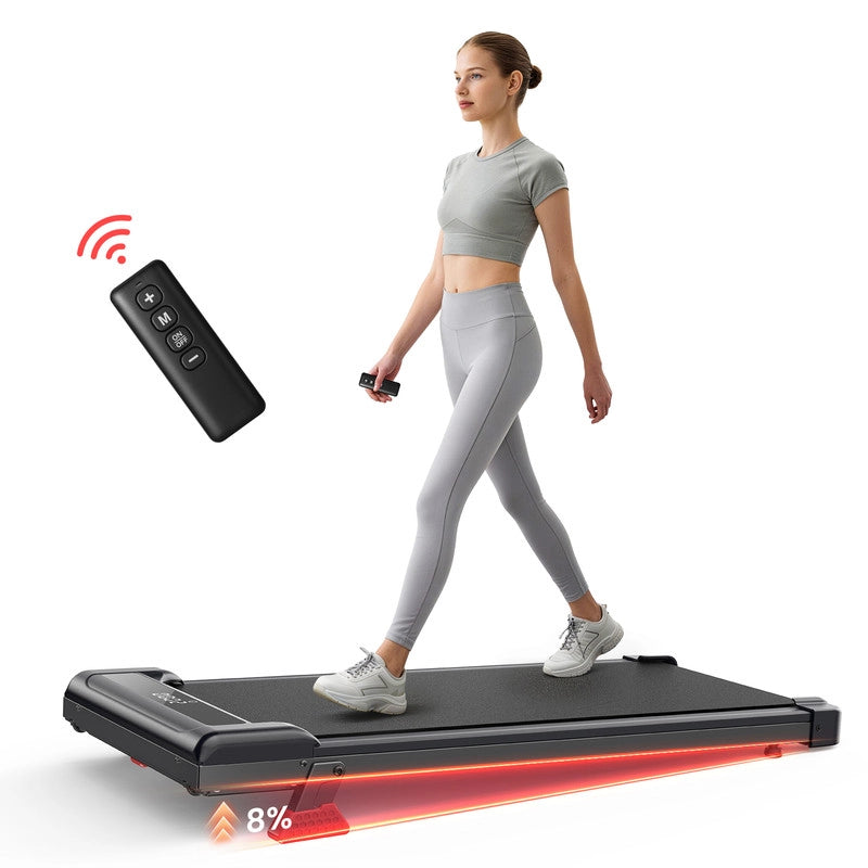 Tapis roulant elettrico con inclinazione, tappetino da passeggio 1-10 km/h con telecomando, per casa e ufficio, 3,0 HP, portata 130 kg