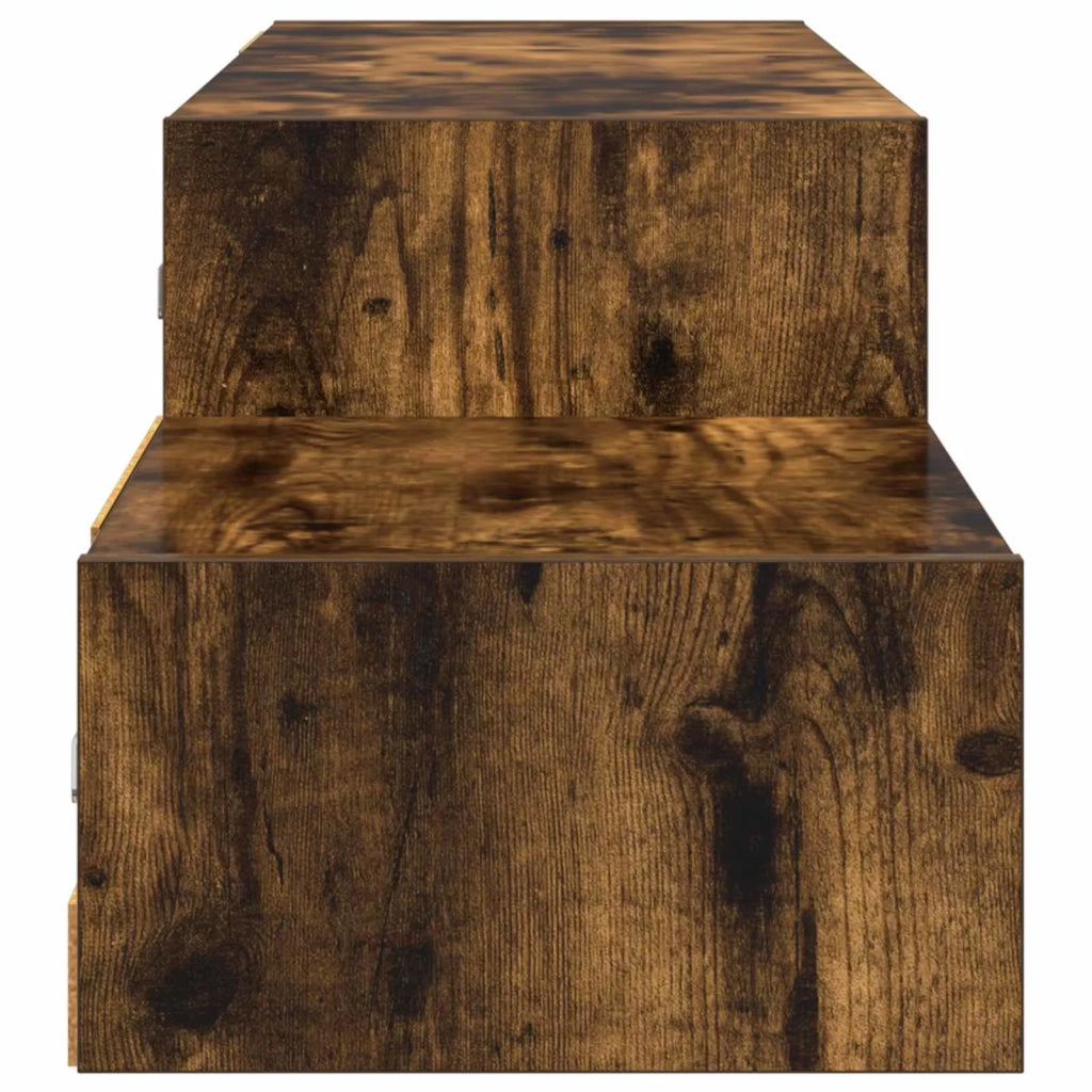 Mobile TV da Parete | Armadietto TV | Mobile Porta TV A Parete | Armadietto TV | Mobile Porta TV Rovere Fumo 150 x 28 x 26 cm