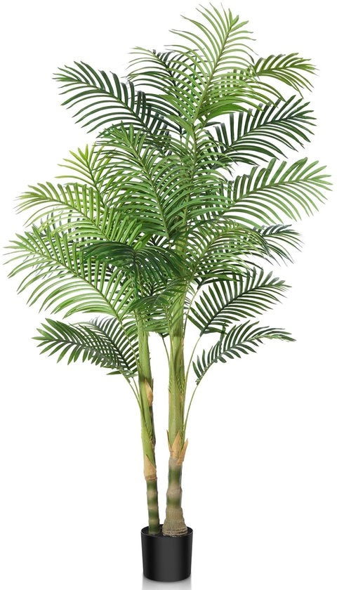 Pianta di plastica grande 180cm in vaso per decorazione di interni e esterni.