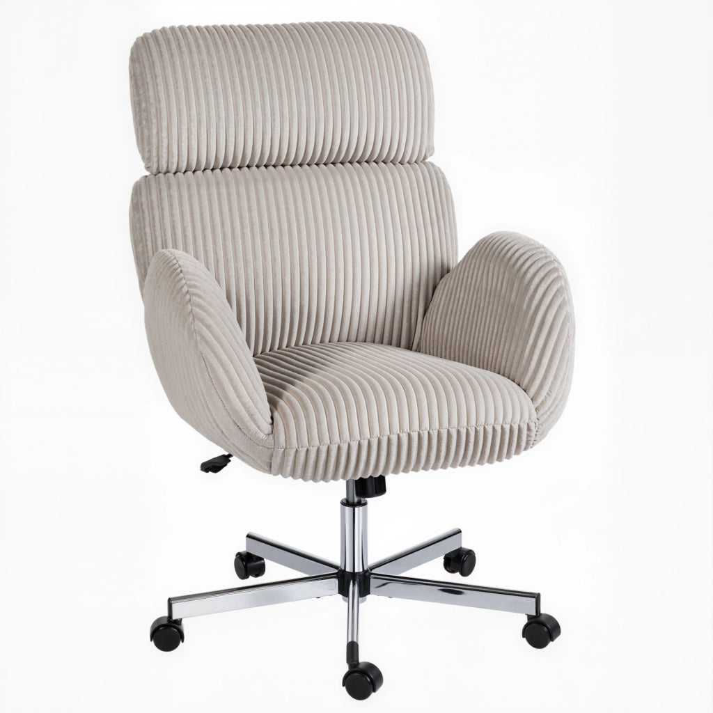 Sedia da ufficio ergonomica in velluto ¨C zephmum ¨C grigio