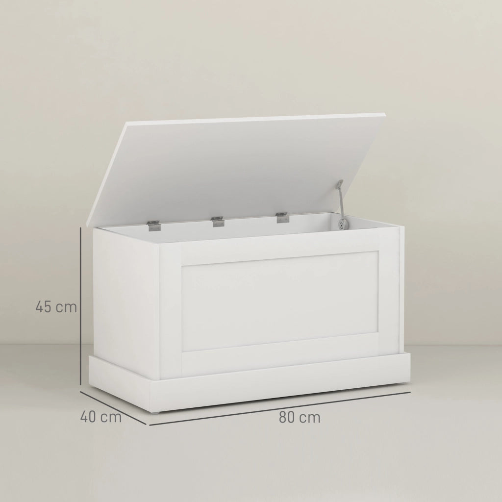 Cassa di legno per giocattoli ¨C Minimal ¨C 80x40x45 cm bianco