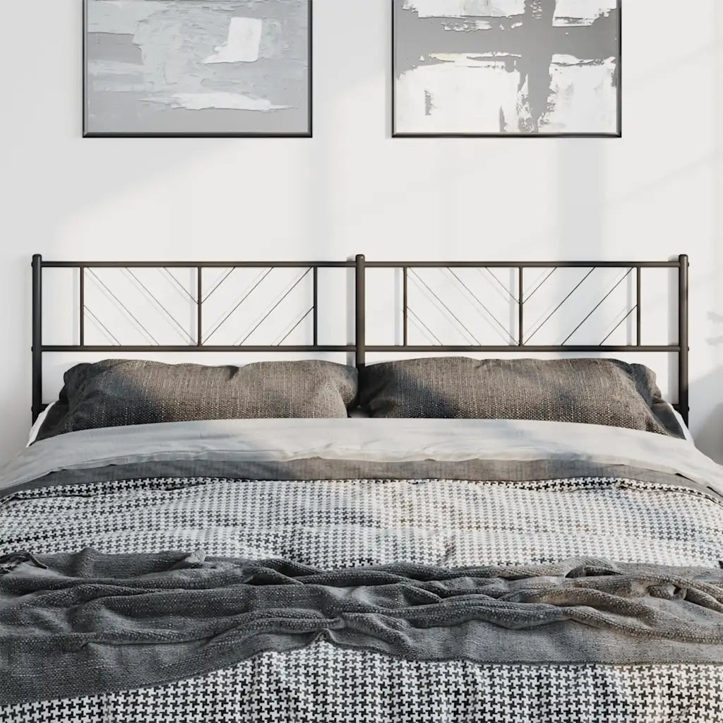 Testiera di Ricambio in Metallo Nero 180 cm 372215
