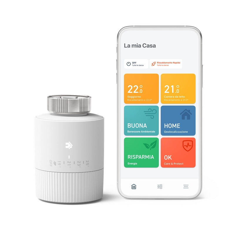TADO¬∞ Valvola termostatica BASIC kit di base V3+. Valvola smart.  Controllo tramite app. impianto centralizzato