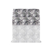 Set Lenzuola Matrimoniale con Stampa Sopra Sotto e Federe Linea River Sepik Grey