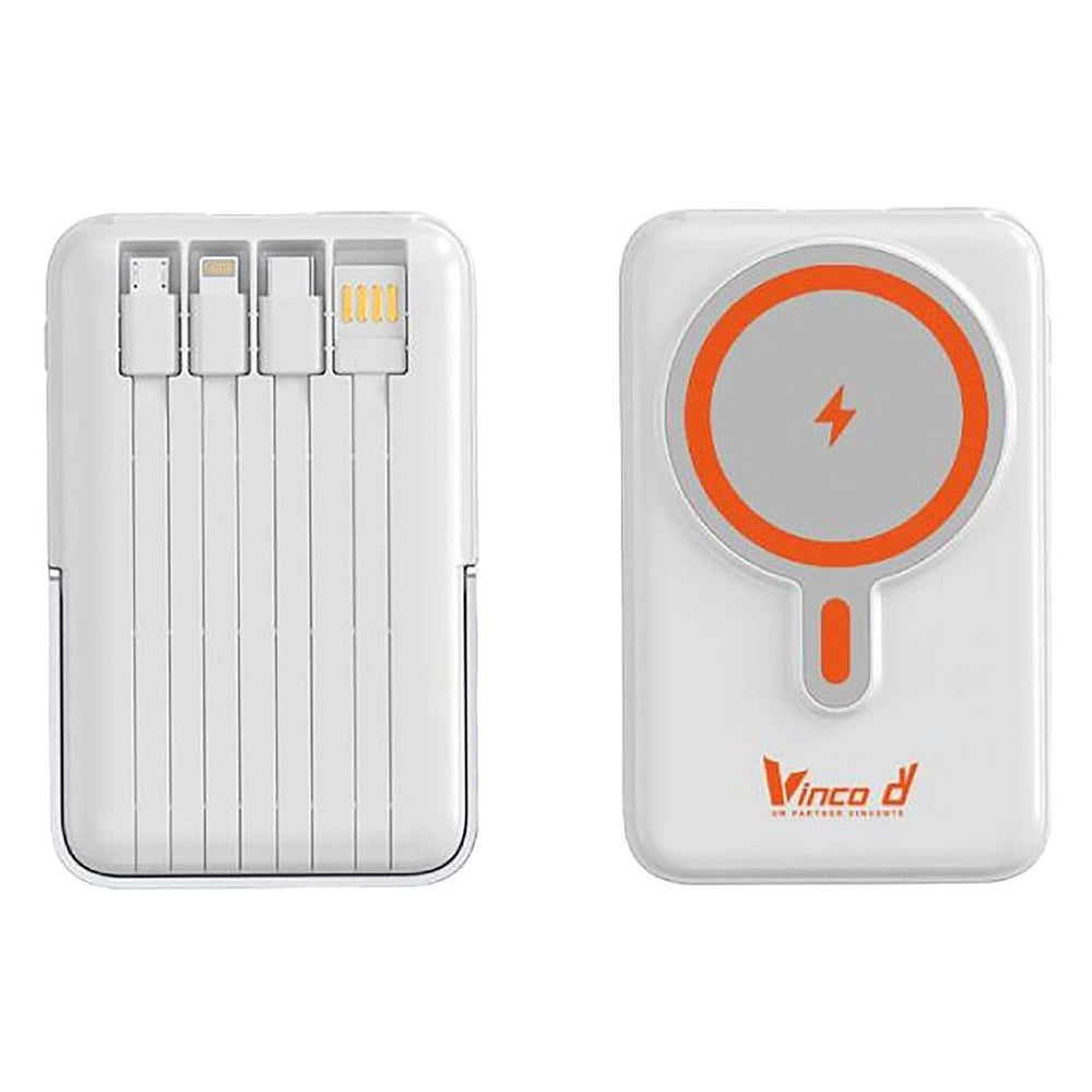 BATTERIA PORTATILE POWER BANK WIRELESS CHARGE 10000MHA