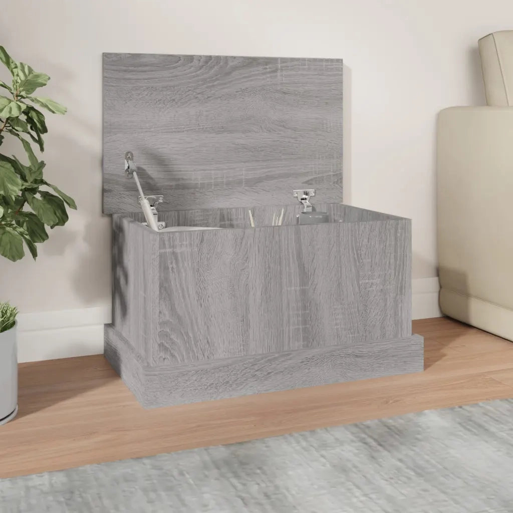 Contenitore Grigio Sonoma 50x30x28 cm Legno Multistrato 816502