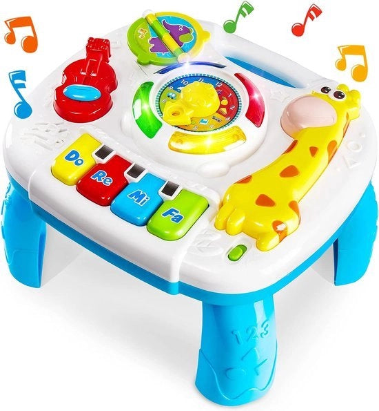 Tavolo da Gioco per Bambini con Luce e Suono - Regalo per l'Infanzia Precoce