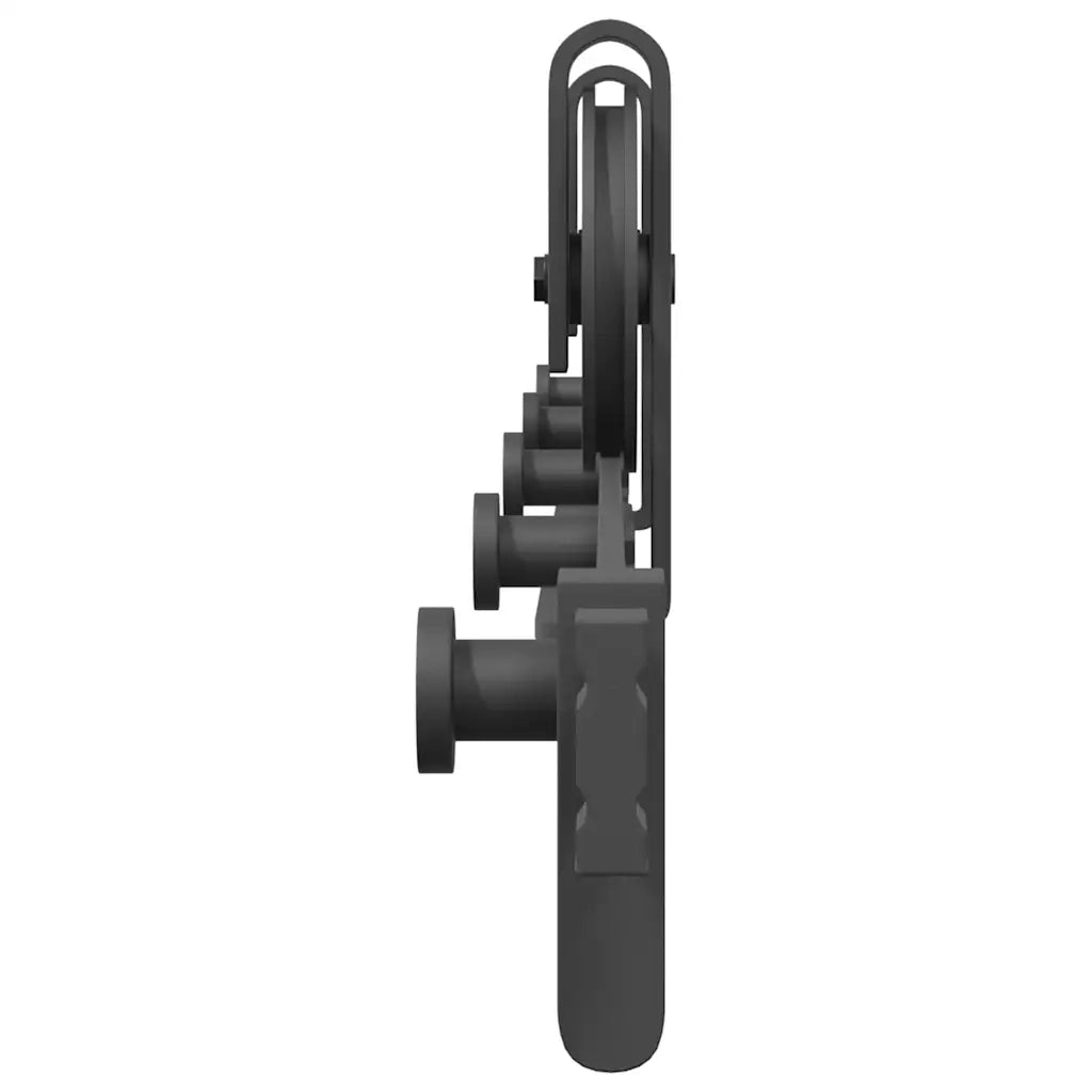 Kit di Binari per Porte Scorrevoli 183 cm Acciaio Nero 4009728