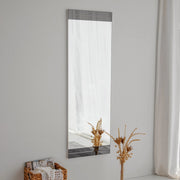 Siliqua, Specchio Forma Rettangolare, 40x120h cm Bianco