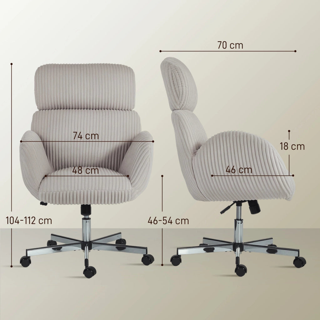 Sedia da ufficio ergonomica in velluto ¨C zephmum ¨C grigio