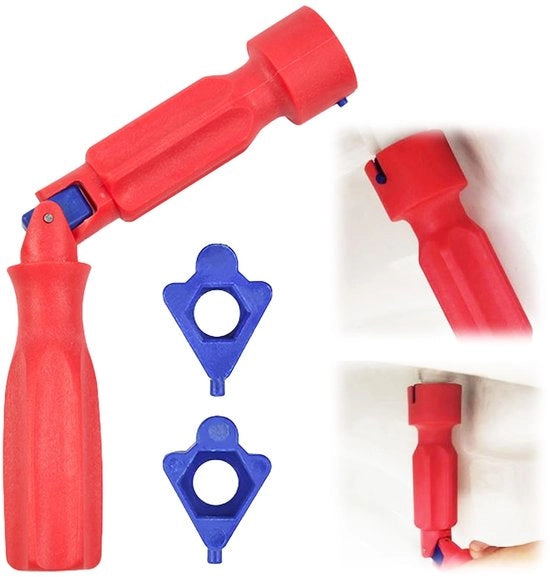 Chiave per cisterna con sistema di rotazione unico - Strumento universale - Chiave per cisterna - Chiave per riparazioni - Fissaggio a viti - Per installazione e manutenzione - Strumenti per cisterna