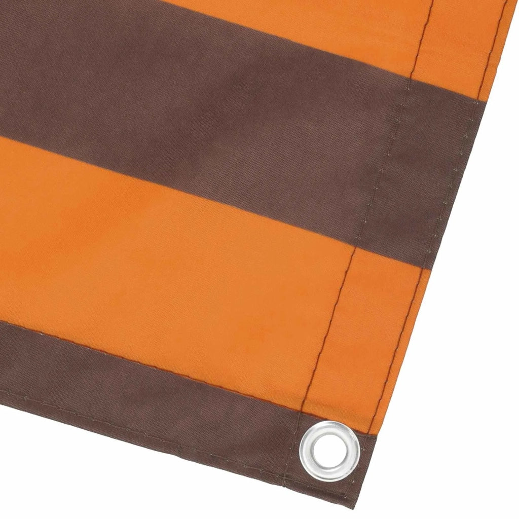 Schermo da balcone | Paravento da Balcone Arancione e Marrone 100 x 400 cm