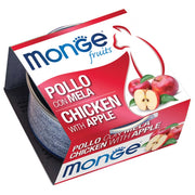 Monge fruits scatolette umido gatto 80g. Confezione risparmio 80g X 24 scatol... size: 80g, flavor: POLLO MELA