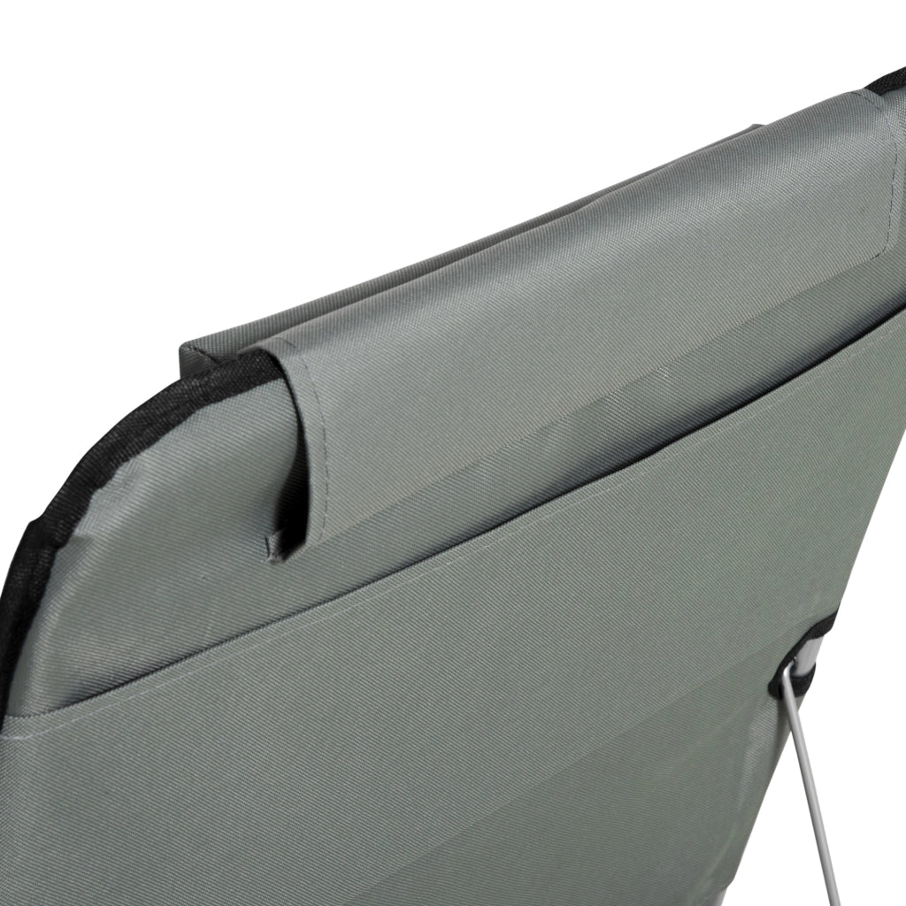 Set 2 Lettini Pieghevoli da Giardino con Schienale Regolabile ¨C Minimal ¨C Grigio