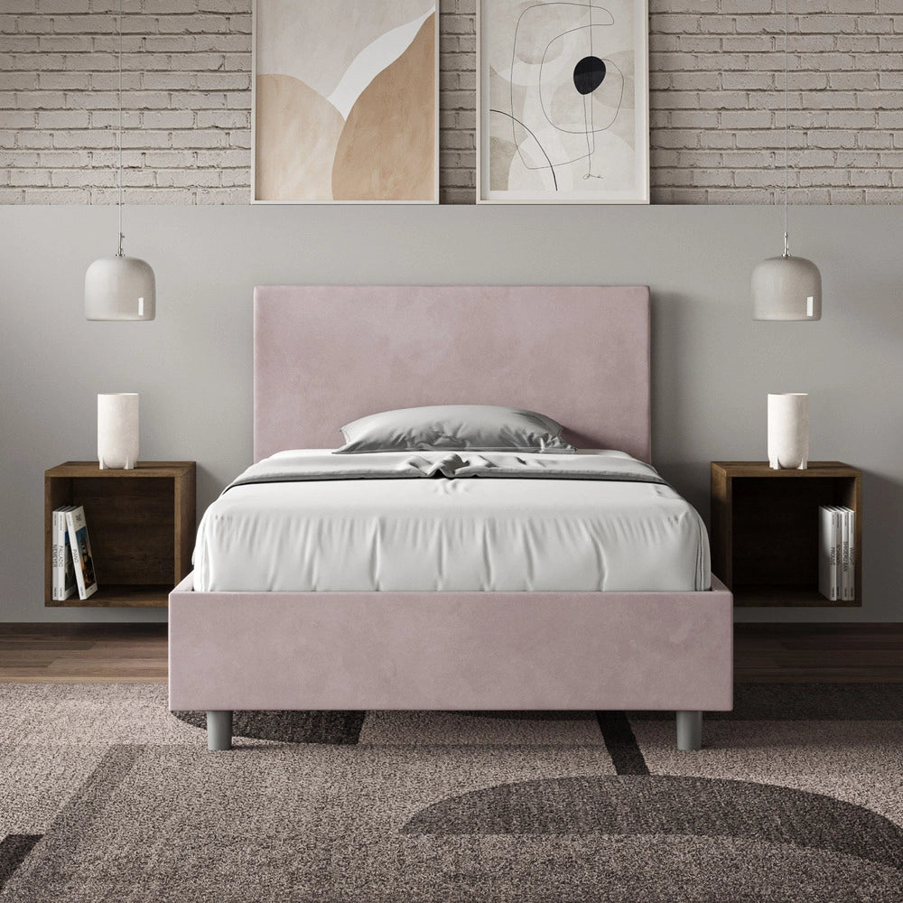 Letto Singolo 80x210 cm con Rete Adele Glicine