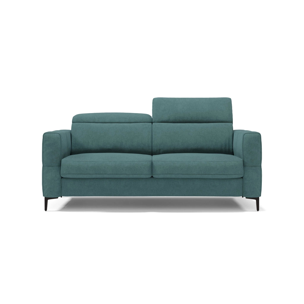 Gardenia Divano letto materasso alto 18 cm con poggiatesta reclinabili e rivestimento impermeabile T02 178 cm (mat. 120x197) petrolio