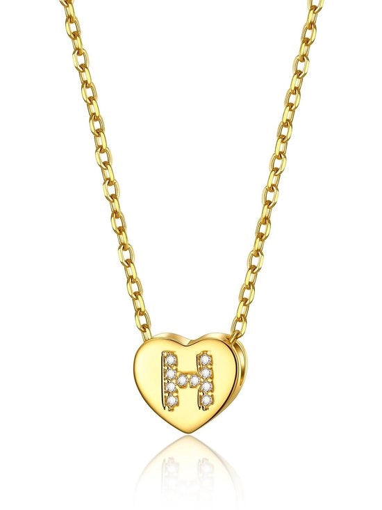 Collana per donna - Catenina dorata 41 cm - Pendente in ottone - Acciaio inossidabile - Adatta per donne/ragazze - Ideale come regalo - Collana per collo