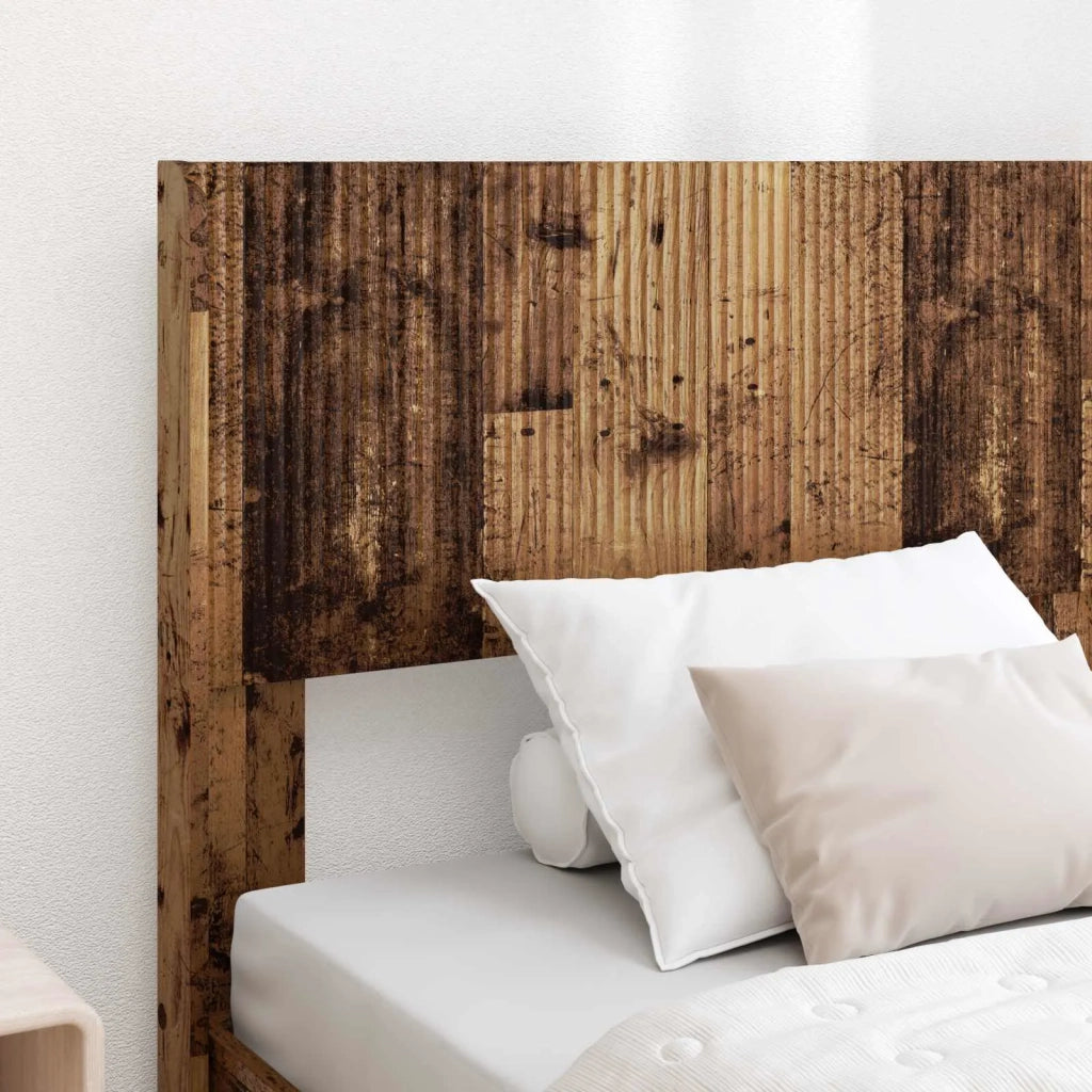 Struttura del letto con stoccaggio e testata Legno antico 3414273