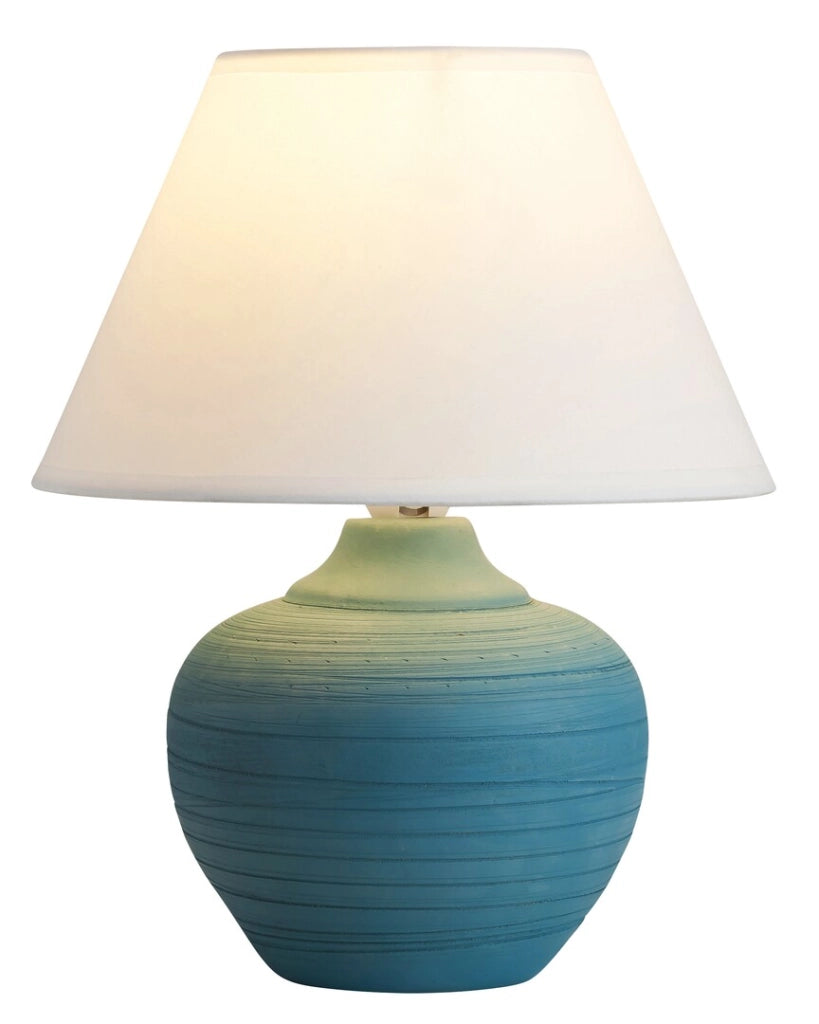 Lampada da comodino con paralume Molly blu E14 Rabalux 4392