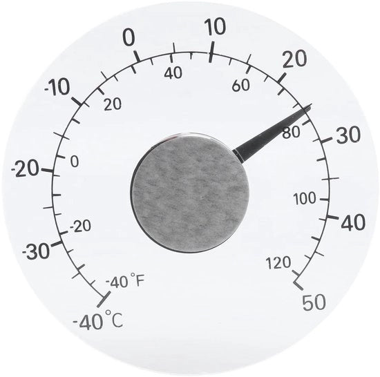 Termometro esterno acqua resistente - Senza batterie e facile da applicare - 11cm - Giardino e orto - Precisione temperatura...