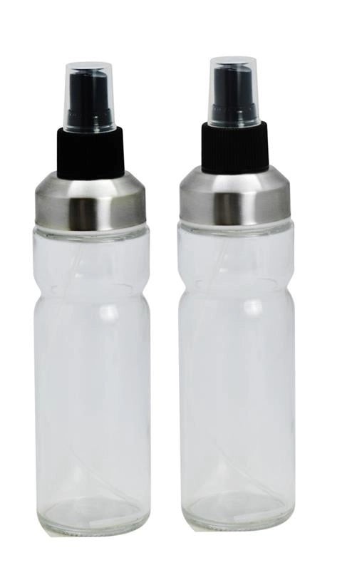 MA MAISON SET 2 OLIERE SPRAY IN VETRO LAVORATO CON DOSATORE A SPRUZZO E TAPPO SALVA FRESCHEZZA 170 ML
