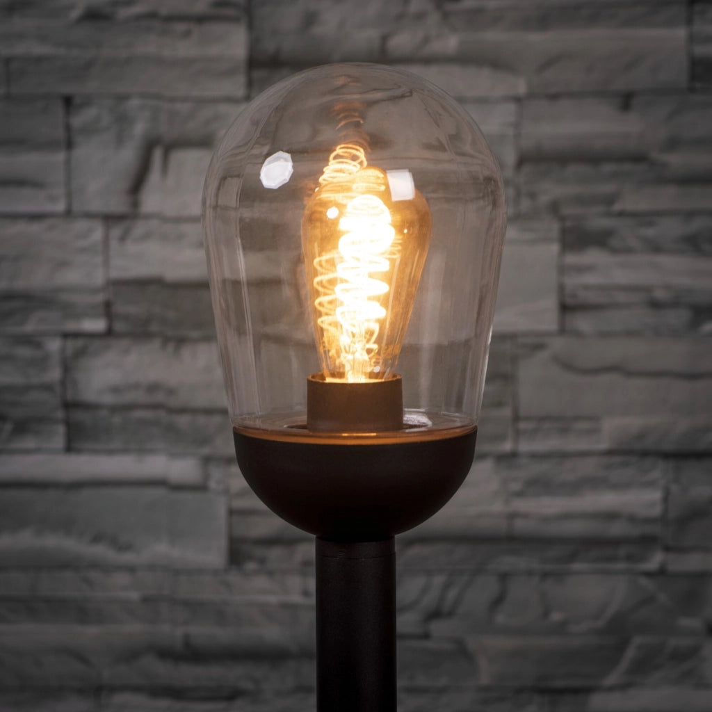 Paletto luce da giardino nero E27 15W Liego Kanlux