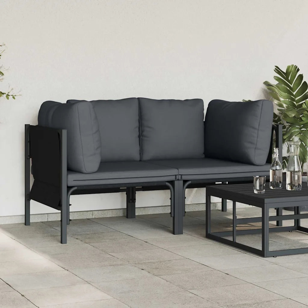 Mobili da Esterno 2 Pezzo Antracite 80 x 80 x 71 cm Acciaio 42009987