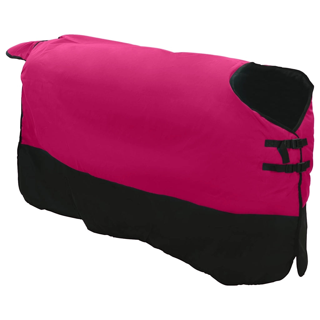 Coperta per Cavalli Rosa e Nero 145 cm Poliestere 42013084
