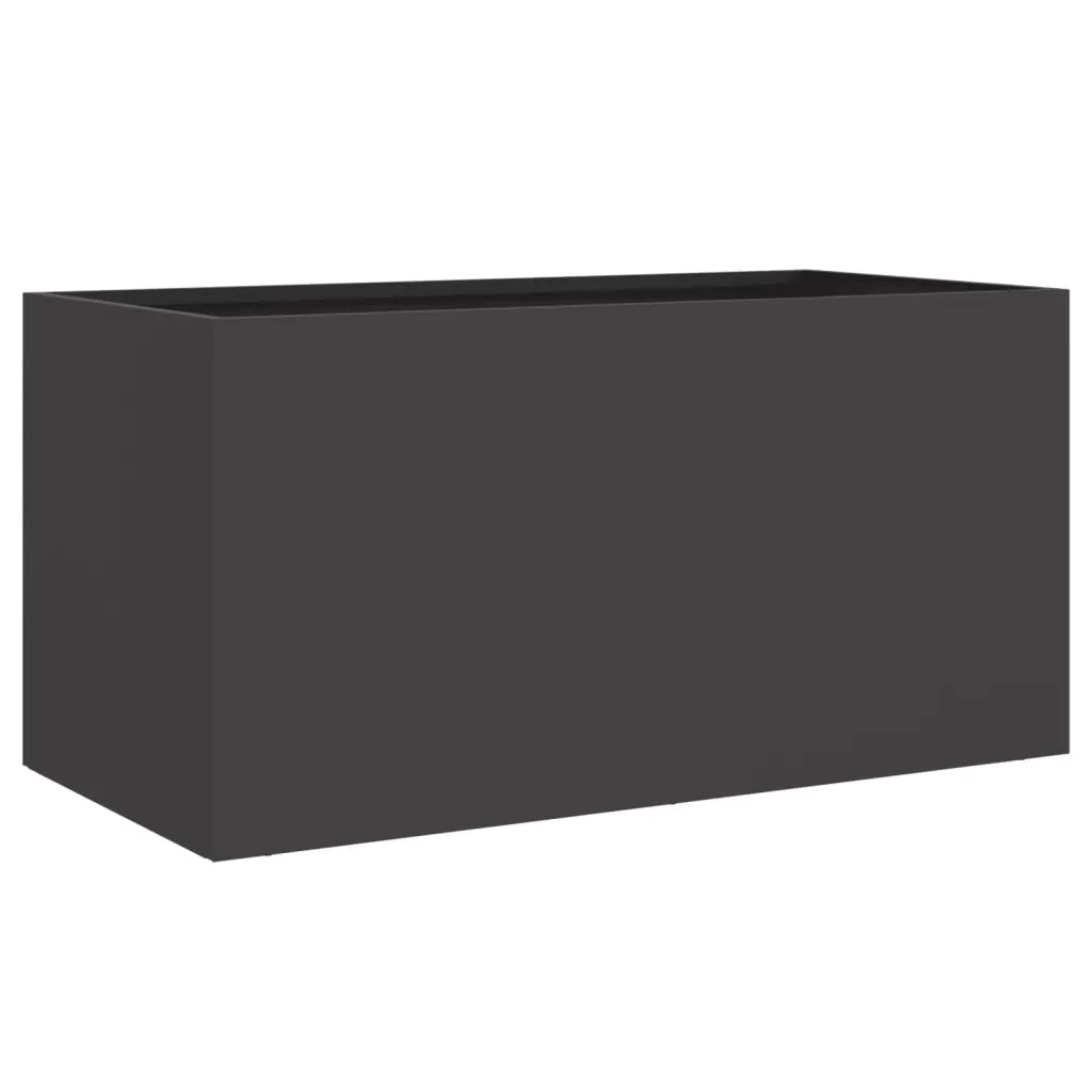 Fioriera Nera 62x30x29 cm in Acciaio 841589