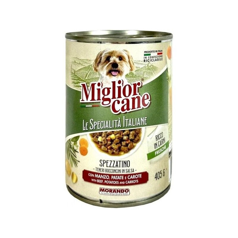 MIGLIOR CANE BOCCONCINI DA 405 GR MANZO PATATE E CAROTE