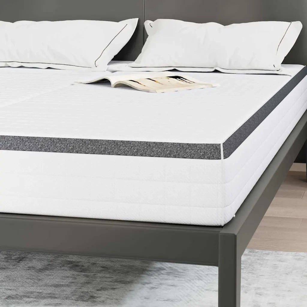 Materasso 2 pcs Bianco e Grigio 80 x 200 cm Molla Bonell 4106444