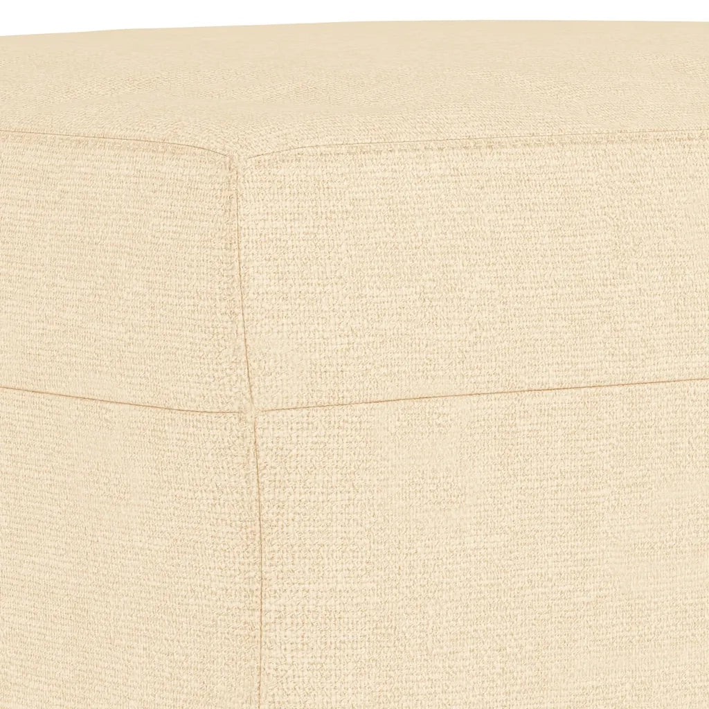 Panca crema 70x35x41 cm in Tessuto 349433