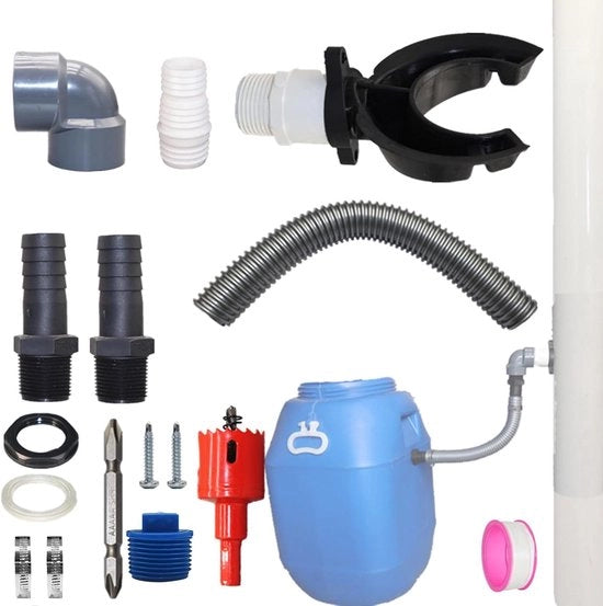 Cassetta di raccolta dell'acquazza per tubo di irrigazione - gestione dell'acqua efficiente - 1 pezzo - Ø 70-110 mm