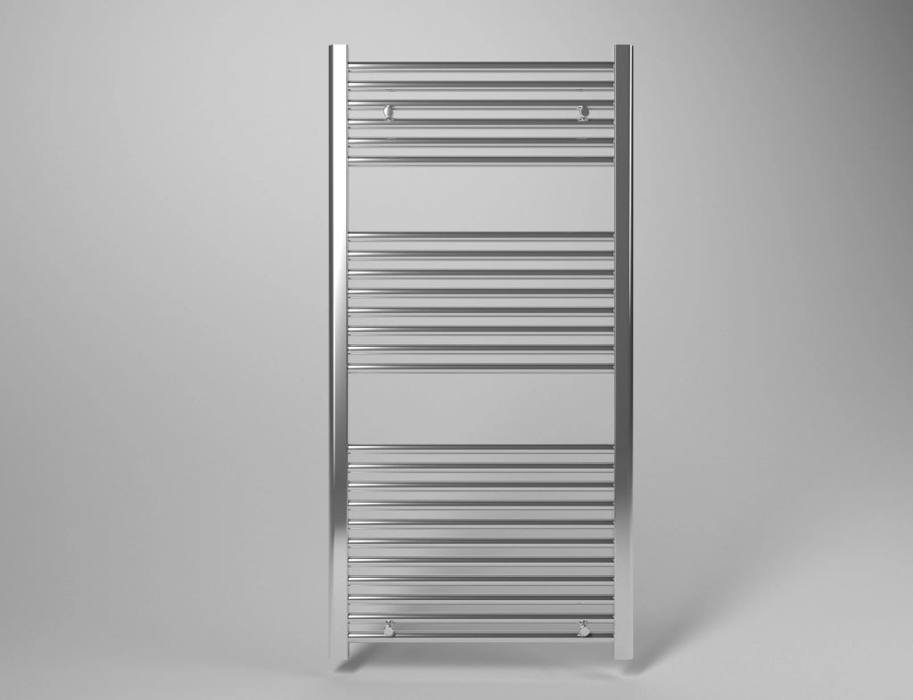 Scaldasalviette termoarredo 180x60 cm (int.55) cromato da bagno tubi dritti ROY